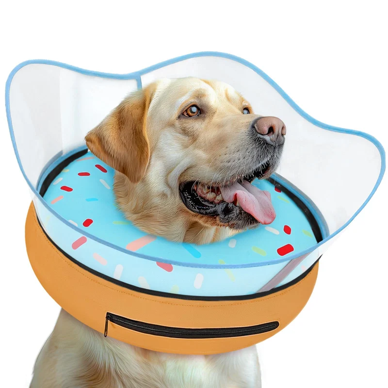 Toptakeit Collier Gonflable en Beignet – Solution Post-Chirurgie pour Chiens