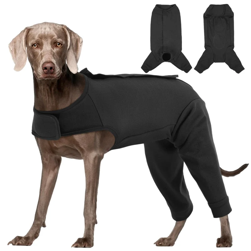 Kuoser Combinaison de convalescence pour chien – pantalon post-opération pour pattes arrière et prévention du léchage