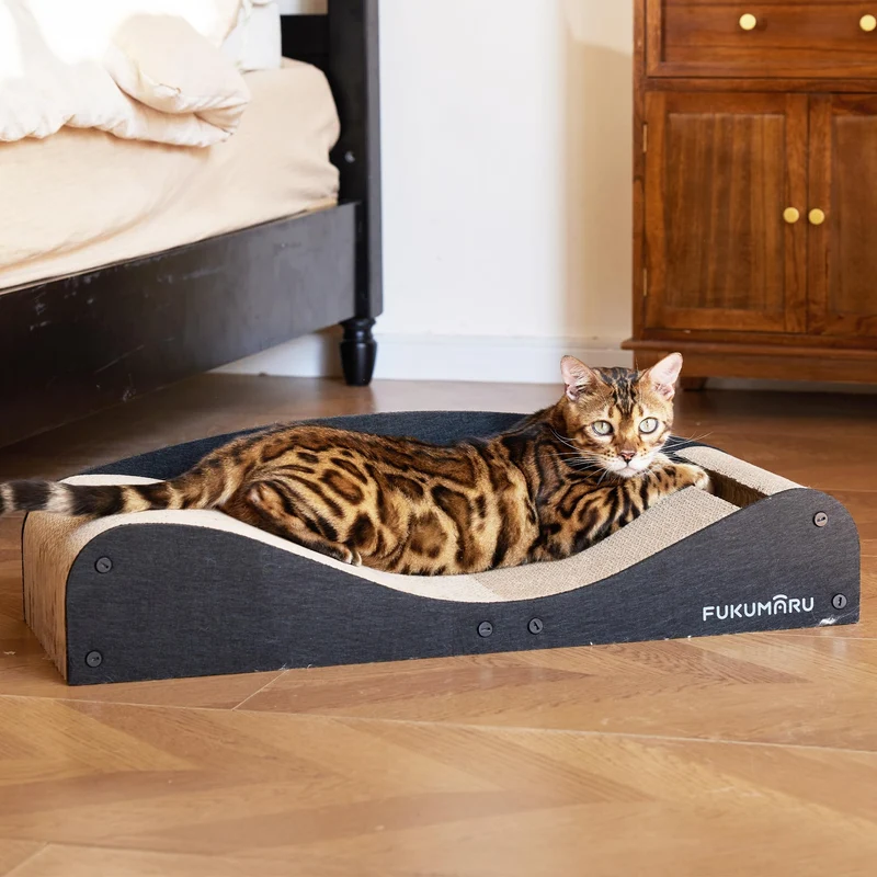 FUKUMARU Griffoir-couchage en carton extra-long 29,1 pouces