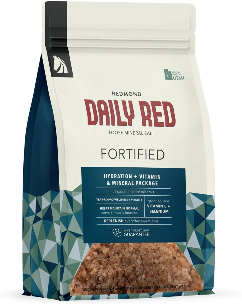Redmond Daily Red – Mélange minéral naturel pour chevaux (5 lb)
