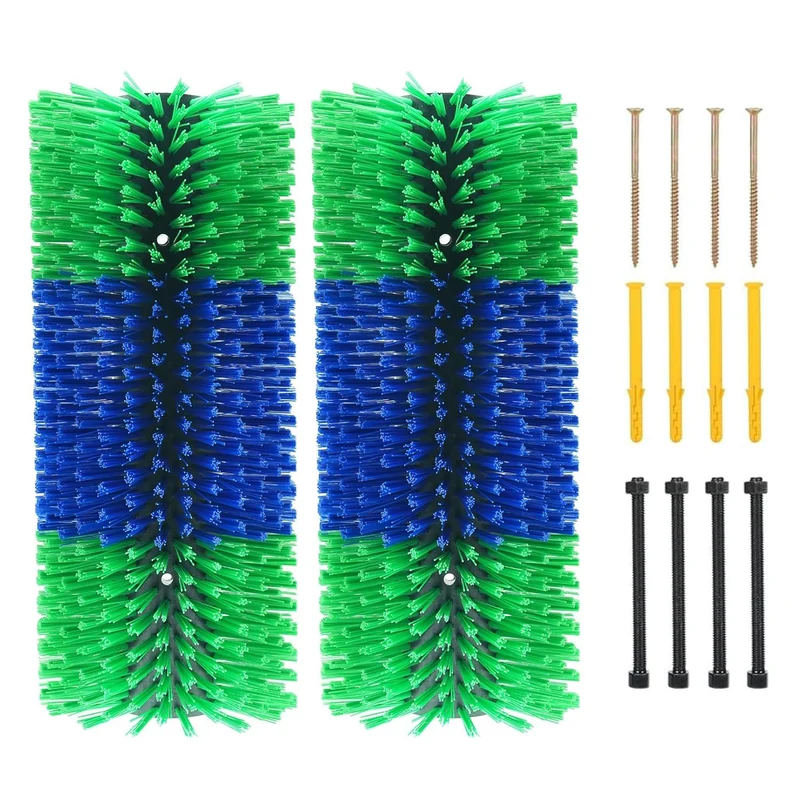 TAGYSH Lot de 2 Brosse Grattage pour Élevage – Auto-Soins Durable 17,5 × 7,5 po