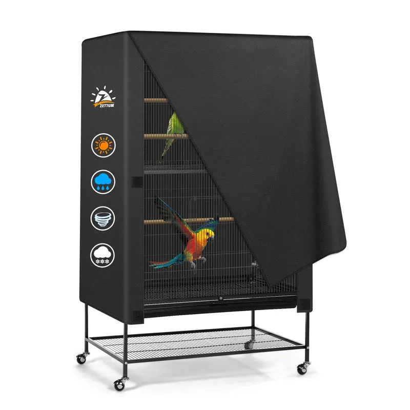 Couvre-Cage Zettum 600D – Étanche et Résistant à la Décoloration pour Cage (33 × 23 × 40 pouces)