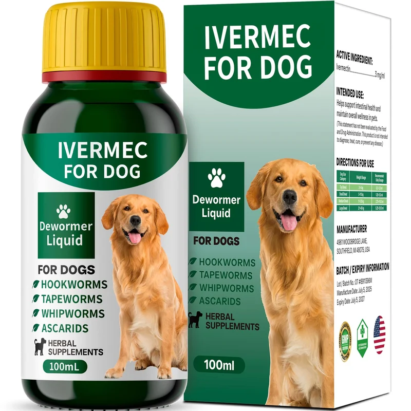 QIFEISHANKA Vermifuge Liquide pour Chiens — À Large Spectre et Soutien Digestif