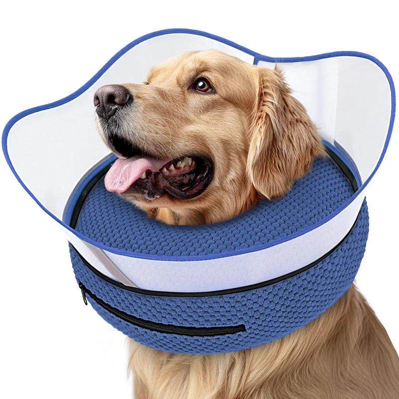 Supet Collier Donut Gonflable Post-Chirurgie pour Chiens – Confort et Sécurité