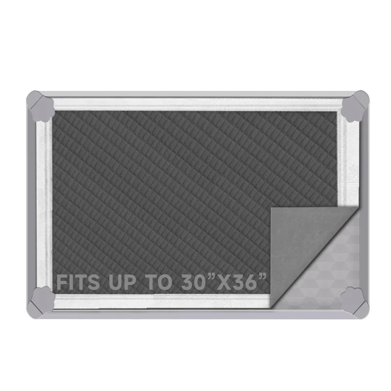 ELEGX Pee Pads Tray 30x36 pouces en silicone — plateau pour tapis canin anti-fuites et facile à nettoyer