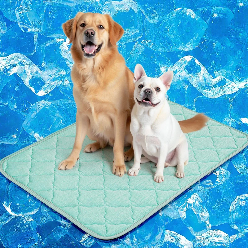 LOOBANI Tapis Refroidissant pour Chien Grand – 40×28 pouces, Anti-Glisse et Lavable