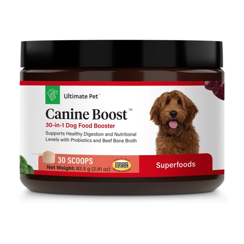 Ultimate Pet Nutrition Canine Boost – Topper naturel 30 en 1 sans céréales pour chien