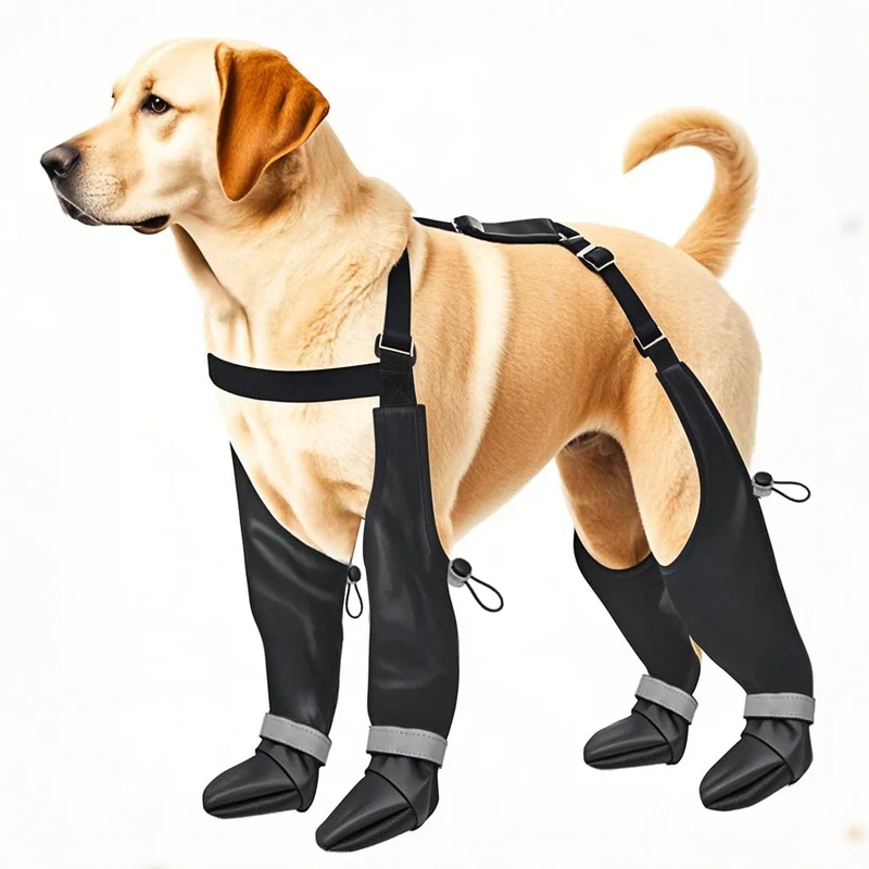 YAQUHO Bottes suspendues pour chiens grands et XL – Anti-glissement et Étanches