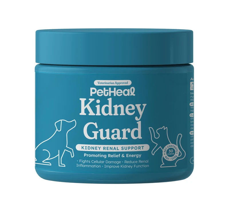 PetHeal Kidney Guard – Friandises pour Chiens | Soutien Potentiel Rénal & Énergie | Saveur Porc | 30 Friandises | Avis Vétérinaire