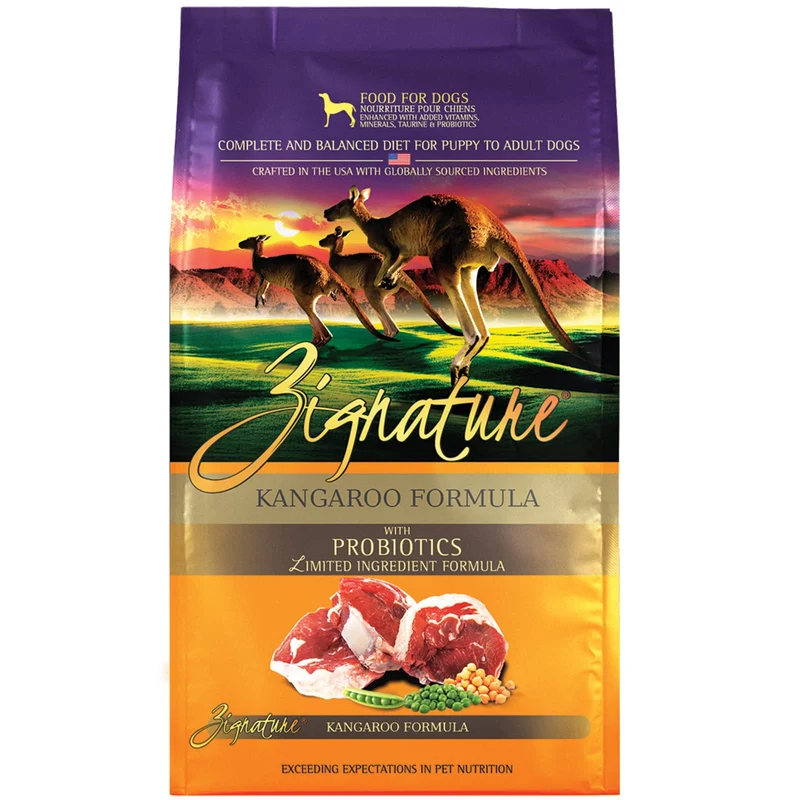 Zignature Kangourou Formule Ingrédients Limités — Croquettes sèches pour chien 4 lb