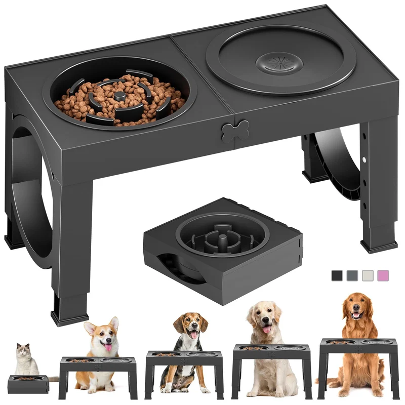 XIAZ Bols surélevés pour chiens de grande race – 5 hauteurs ajustables
