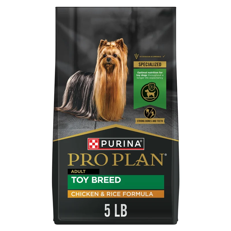 Purina Pro Plan Toy Breed – Croquettes Poulet et Riz avec Probiotiques (5 lb)