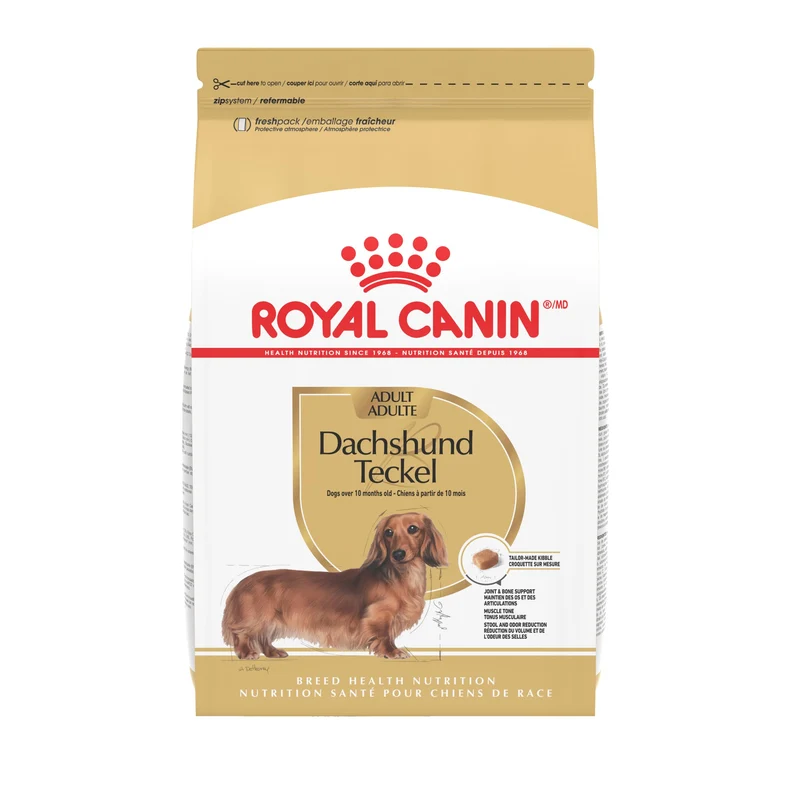 Royal Canin Dachshund Adult – Croquettes sèches sur mesure pour teckels, sac 1,13 kg
