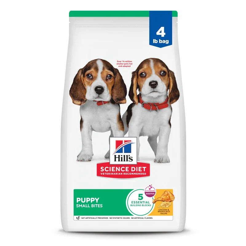 Hill's Science Diet Adult 1-6 Digestion Parfaite – Croquettes Poulet et Riz Brun pour Petits et Mini Chiens, Sac 12 lb