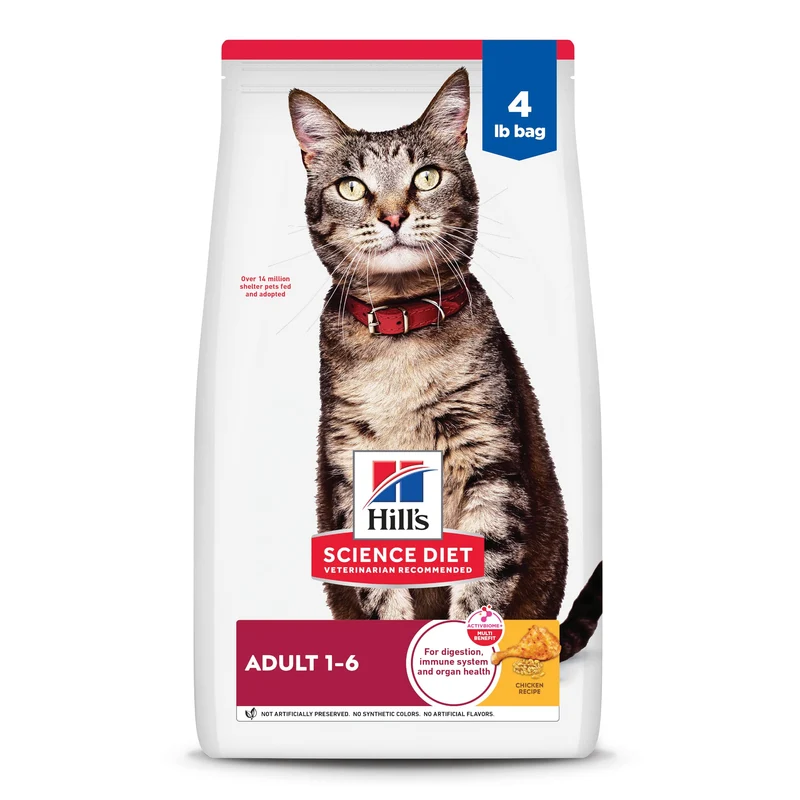 Hill's Science Diet Chat Adulte 1-6 — Croquettes au Poulet, Sac 4 lb