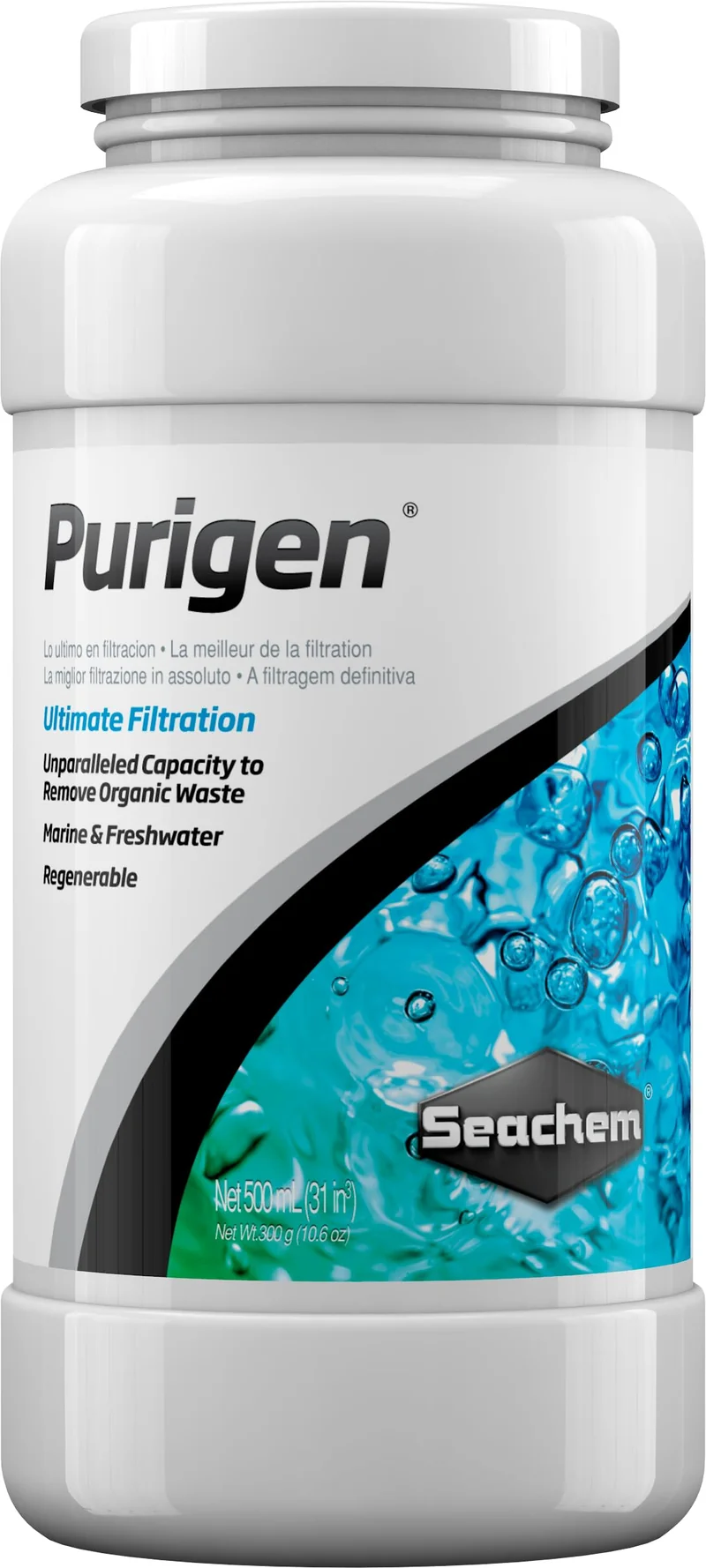 Seachem Purigen – Résine de Filtration Organique, 500 ml, eau douce et eau marine (116016308)