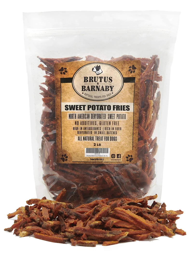 BRUTUS & BARNABY Frites de patate douce déshydratées – sans additifs ni gluten (14 oz)