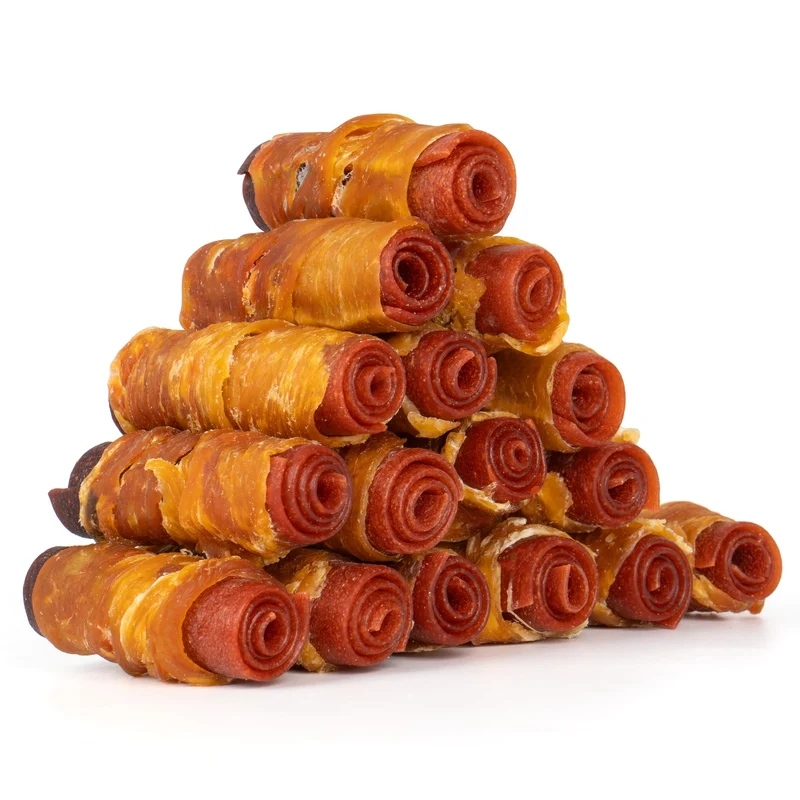 MON2SUN Friandises Sans Cuir Cru pour Chiens – Saveurs Poulet-Canard-Bœuf, 3 pouces, 600 g