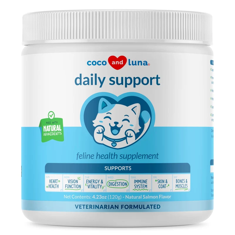 Multivitamine quotidienne pour chats — Coco et Luna, poudre 4oz