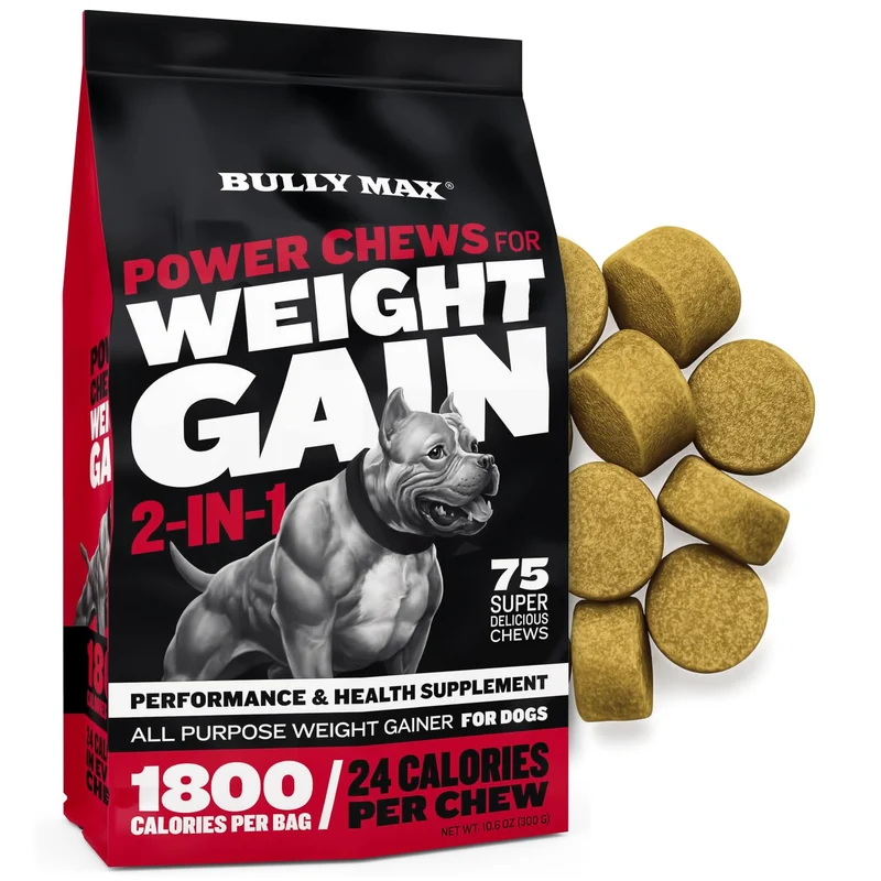 Bully Max Gain de Poids – Friandises Chien à Haute Calories (75 pièces)