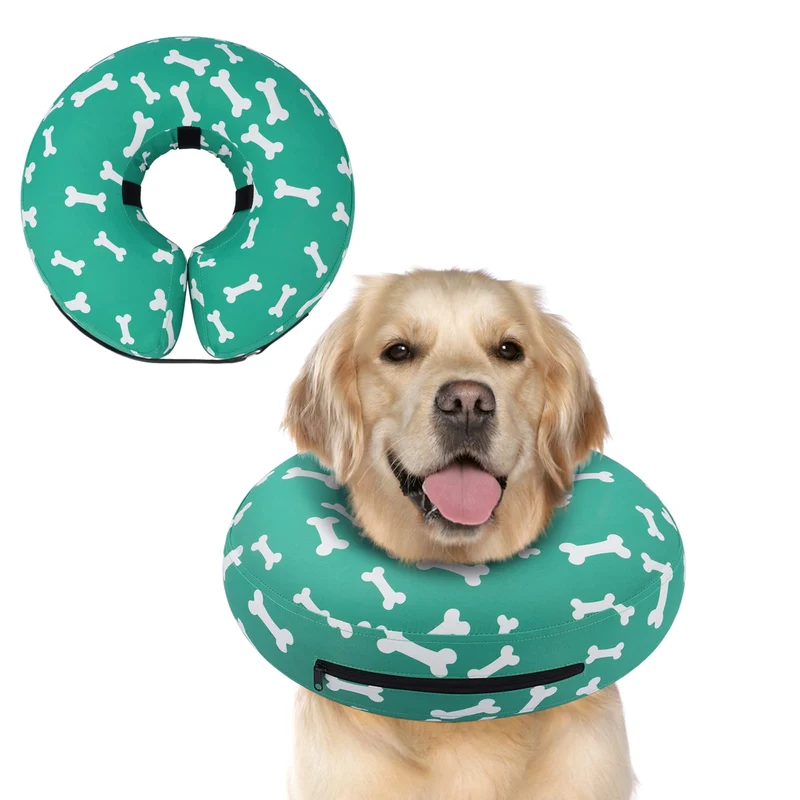Supet Collier Donut Gonflable pour Chien – Confort et Récupération Après Chirurgie