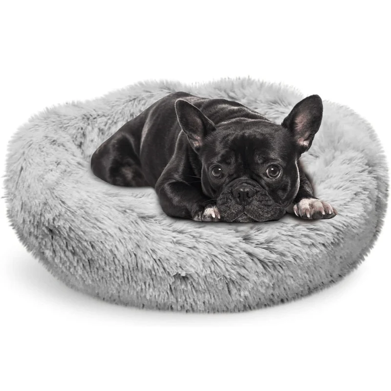 Whiskers & Friends - Lit rond orthopédique pour chats et chiens, lavable
