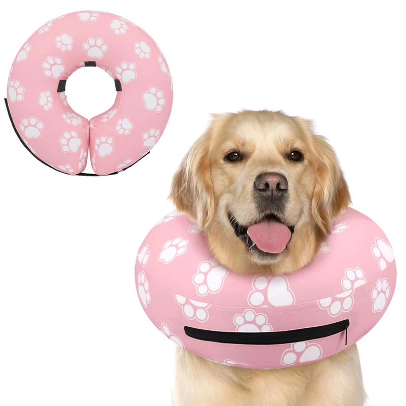 Supet Collier Donut Gonflable pour Chien – Après Operation, Confort