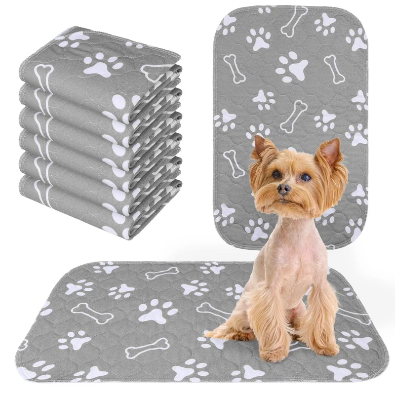 BEAUTYZOO - Lot de 6 Tapis-Pipi Lavables pour Chiens 16x24