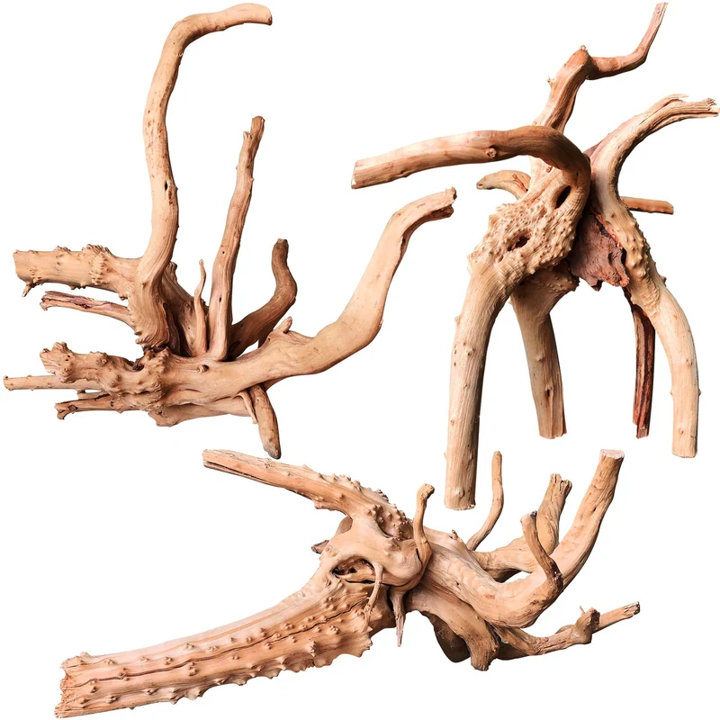 majoywoo Bois d'araignée naturel pour aquarium - Déco 3 pièces 7-11 pouces