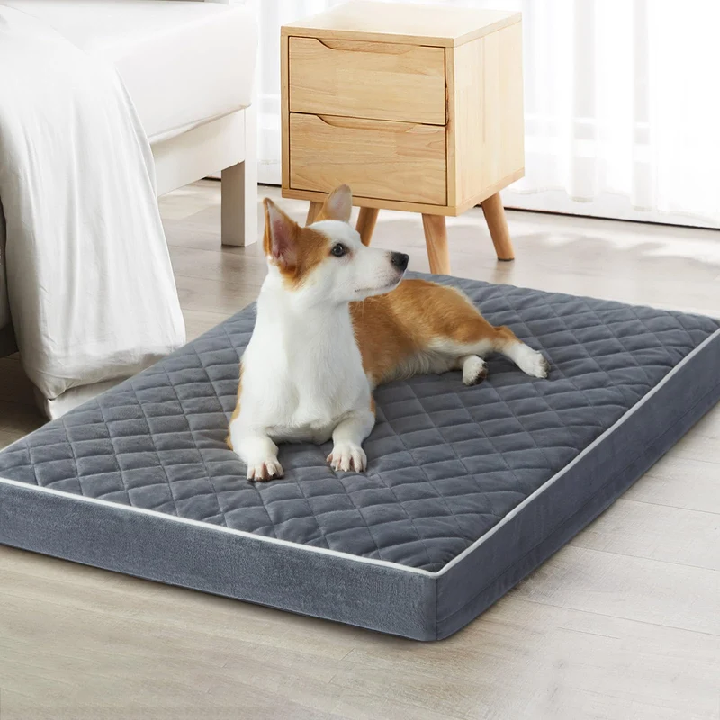 WNPETHOME Lit Chien Orthopédique Moyen – Housse Lavable, Imperméable et Antidérapante