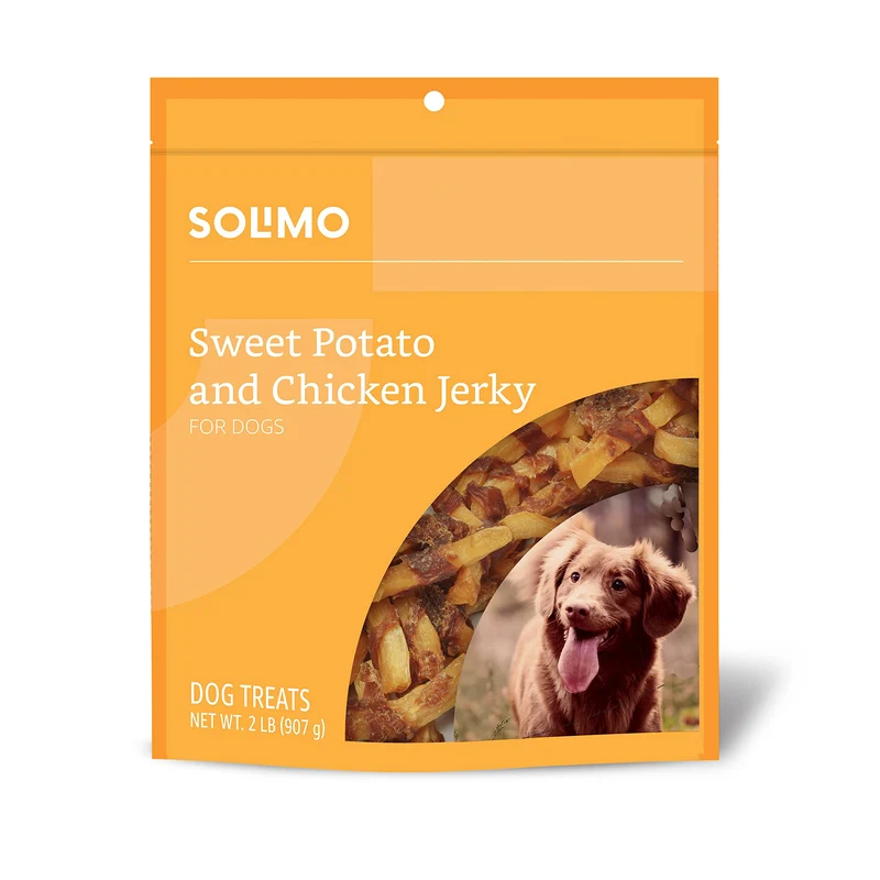 Solimo – Friandises pour chien à base de patate douce et poulet, 2 livres | Marque Amazon