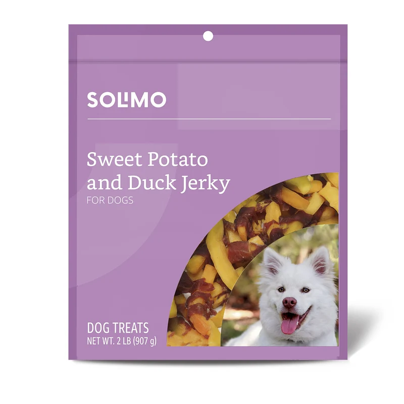 Solimo Friandises pour Chien – Canard & Patate Douce, Sac 900 g