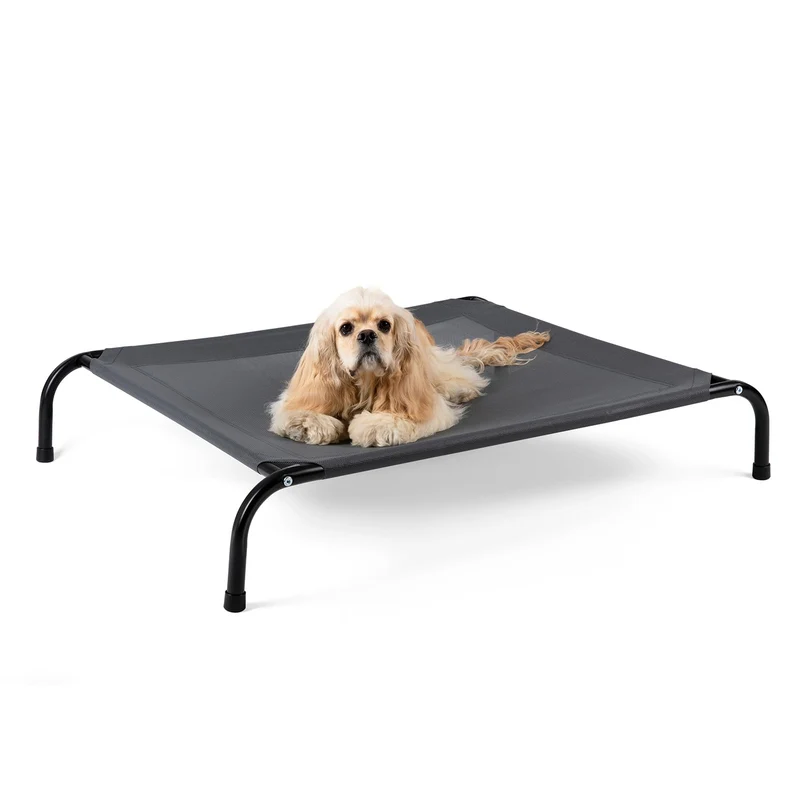SIEMOUR Lit Chien Élevé Refroidissant – 104 x 66 x 20 cm, intérieur/extérieur