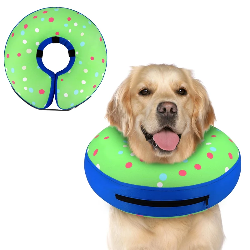 Supet Collier Gonflable en Forme de Beignet pour Chien – Après Chirurgie et Confort