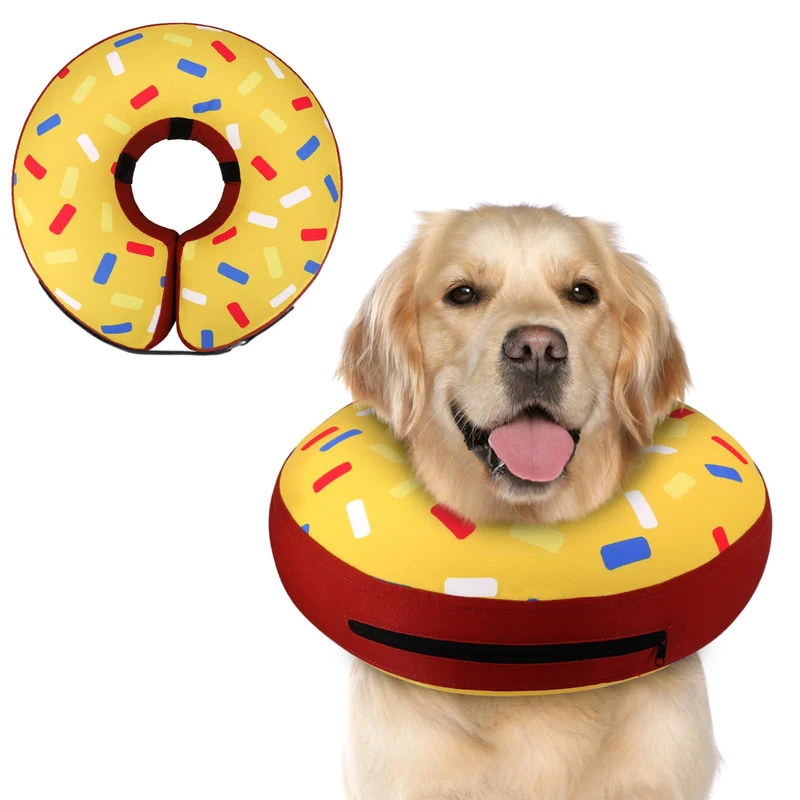 Supet Collier Donut Gonflable pour Chiens – Reprise Post-Chirurgie (0520)