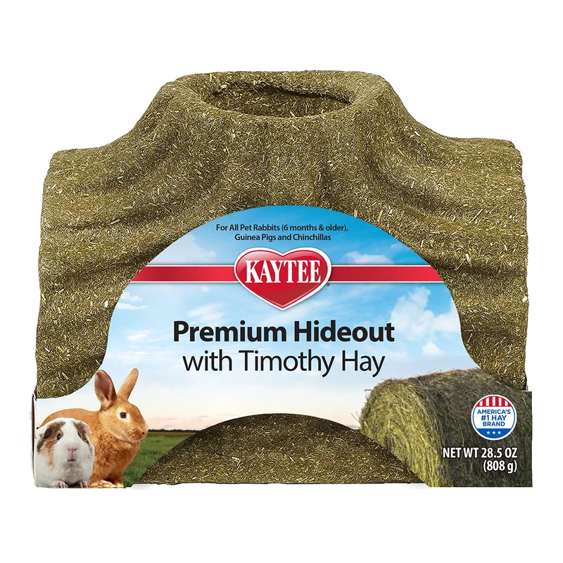 Kaytee Cachette Premium Foin Timothy – Grand Format pour Lapins, Cobayes et Chinchillas