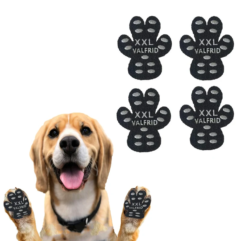 VALFRID Protecteurs de Pattes Anti-Glisse pour Chiens – Tampons de Traction XXL, 60 Pièces