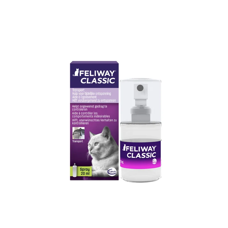 FELIWAY Classic – Spray calmant pour chat (20 ml) | Pheromones félines non médicamenteuses