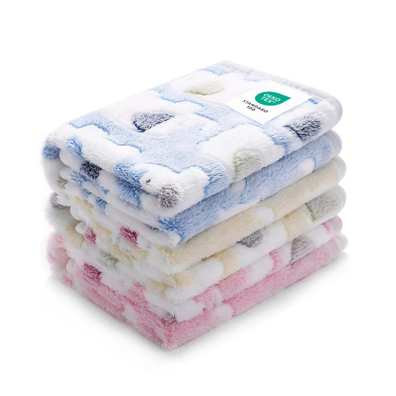 Luciphia - Lot de 3 Couvertures Peluche Éléphant – Grand 41x31 po (104x78 cm), Ultra Douces et Lavables