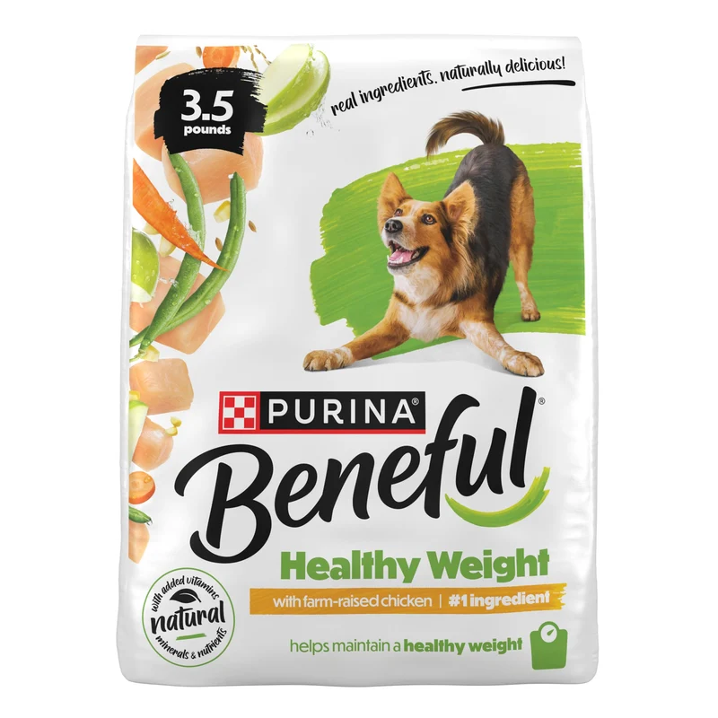 Beneful Poids Sain – Nourriture sèche pour chien au poulet fermier, 4 sacs de 3,5 lb, sans pommes de terre
