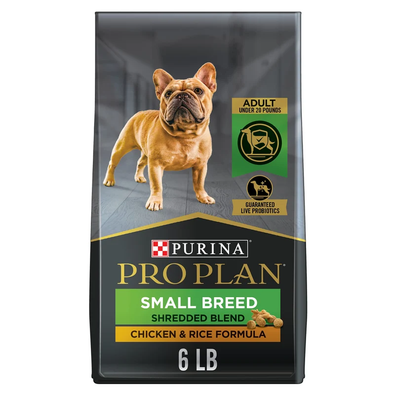 Purina Pro Plan Petit Chien — Croquettes et Morceaux Poulet et Riz avec Probiotiques, Sac 2,7 kg