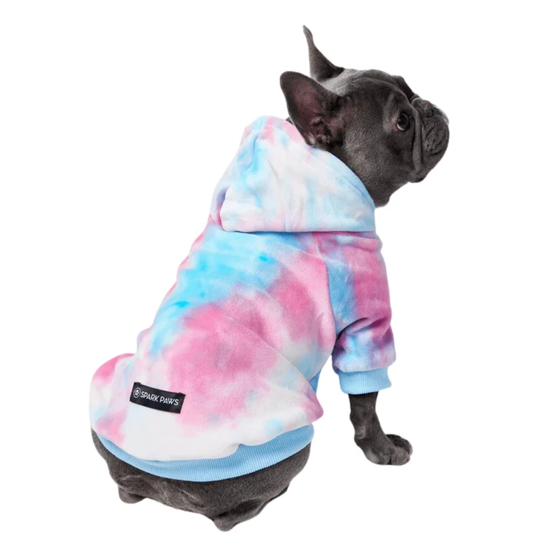 Spark Paws Sweat à Capuche pour Chiens – Pull premium pour petites, moyennes et grandes tailles | Tenue chaude et confortable - Flocon de neige - L