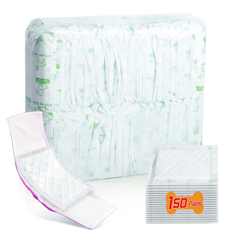 VoagLuk Doublures de Couches pour Chiens – 150 Unités, Absorption Superieure et Protection Anti-Fuite