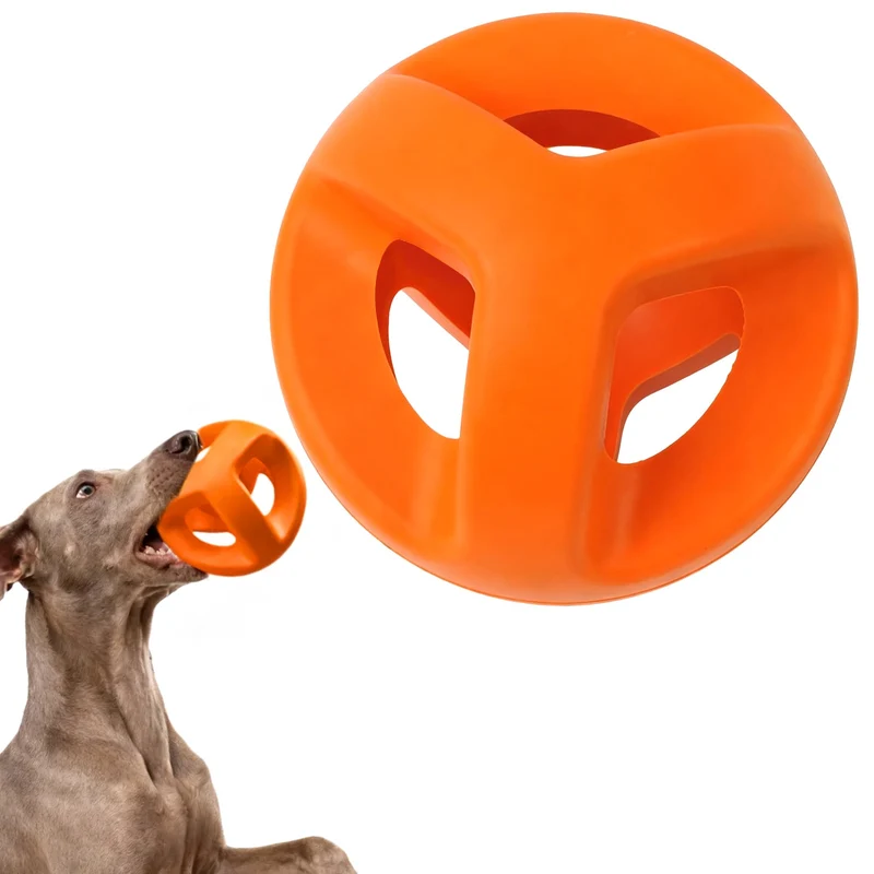 Fida Balle en Caoutchouc Naturel pour Chiens Grands – Jouet Durable et Interactif