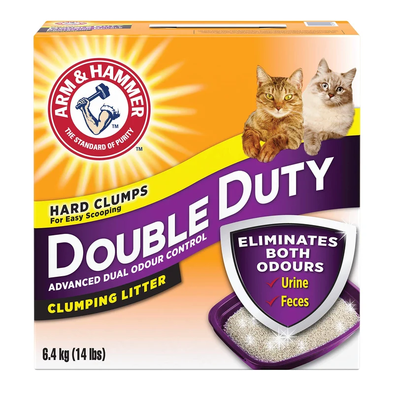 Arm & Hammer Litière pour Chats Double Duty 6,4 kg – Contrôle des Odeurs et Faible Poussière