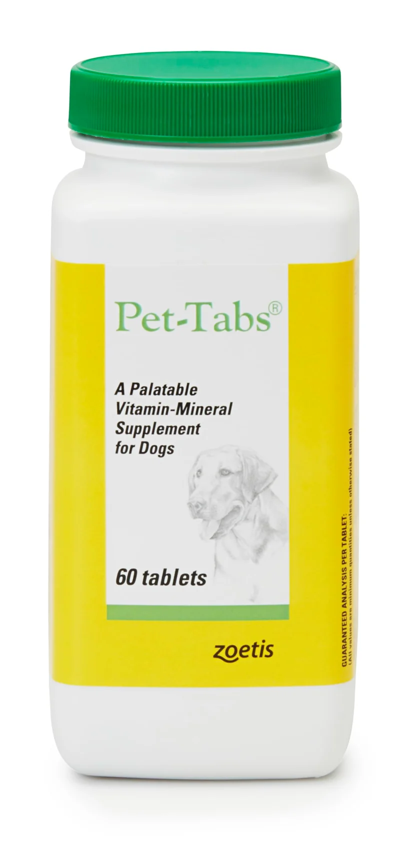 Pet-Tabs Multivitamines et Minéraux pour Chiens – Comprimés à Mâcher, Flacon de 60 comprimés