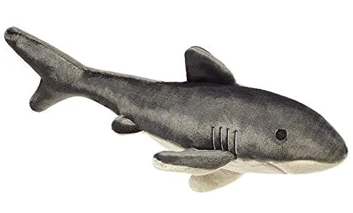 Fluff & Tuff Mac The Shark – Requin géant en peluche 18 pouces, jouet pour chiens