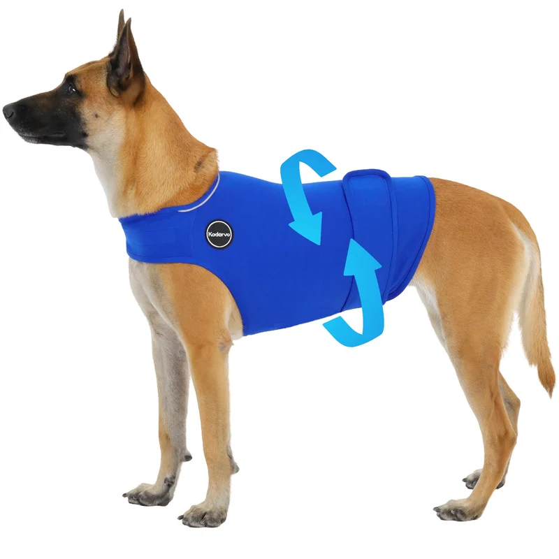 Kodervo Gilet Anti-Anxiété pour Chiens – Veste Douce et Confortable Sans Médicament