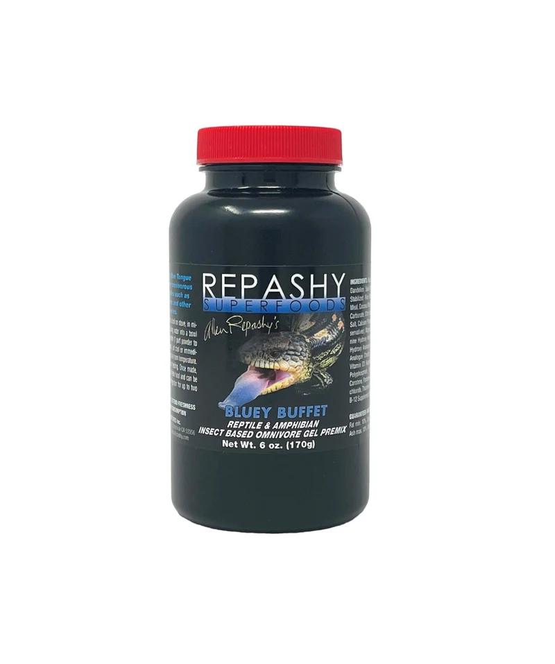 Repashy Bluey Buffet Bocal 170 g – Nourriture réptile omnivore pour dragons barbus et scinques