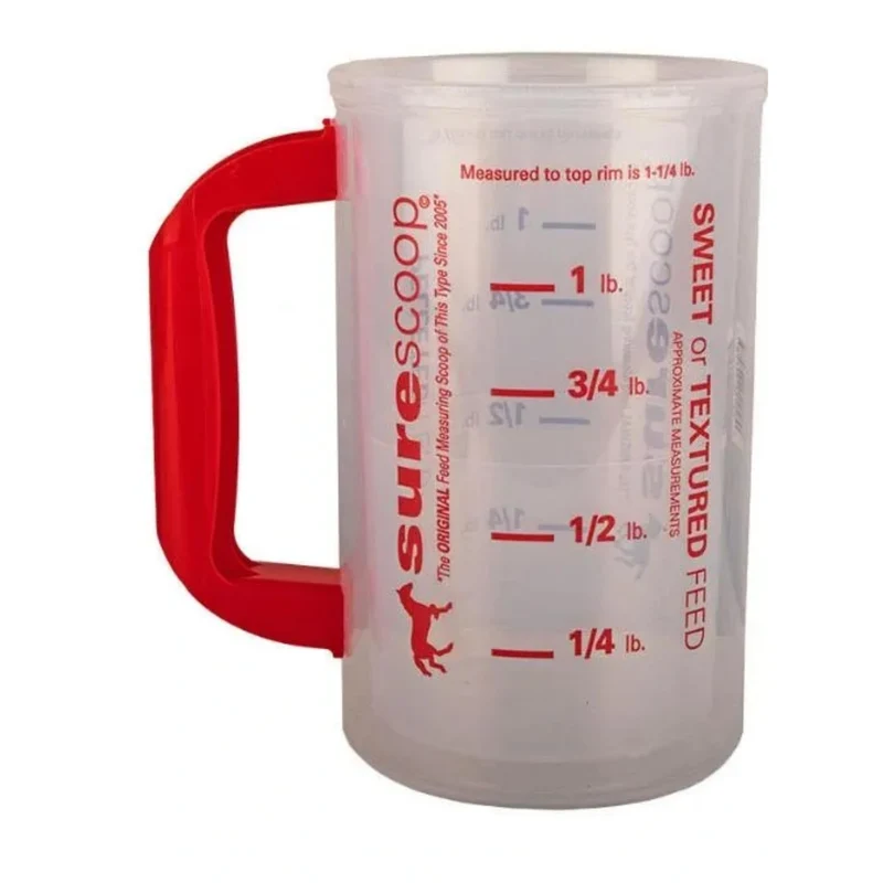 Whirley DrinkWorks SureScoop: Doseur Gradué pour Aliments de Chevaux, Chèvres et Moutons (1 Scoop)